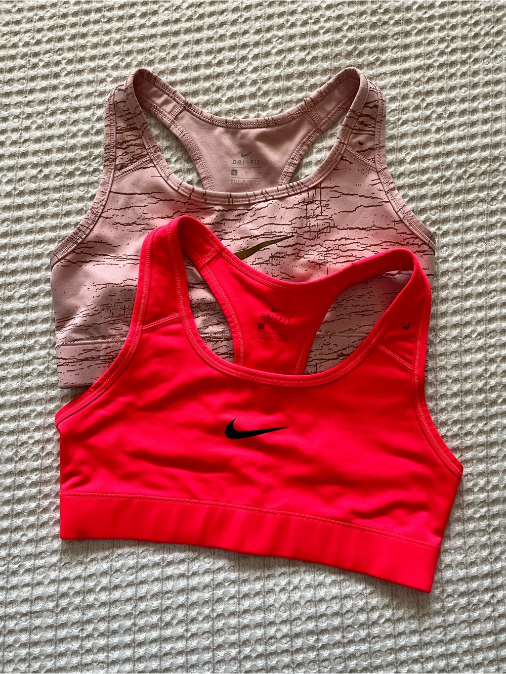 Nike Two-Pack Racerback Sports Bras - Light Pink & Hot Pink